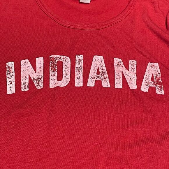 Red and White Fitted Indiana Tee - Picture 3 of 6